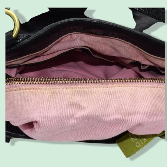 Vintage Sigrid Olsen Leather Reptile Embossed Shoulder Satchel Bag Purse - Picture 11 of 13